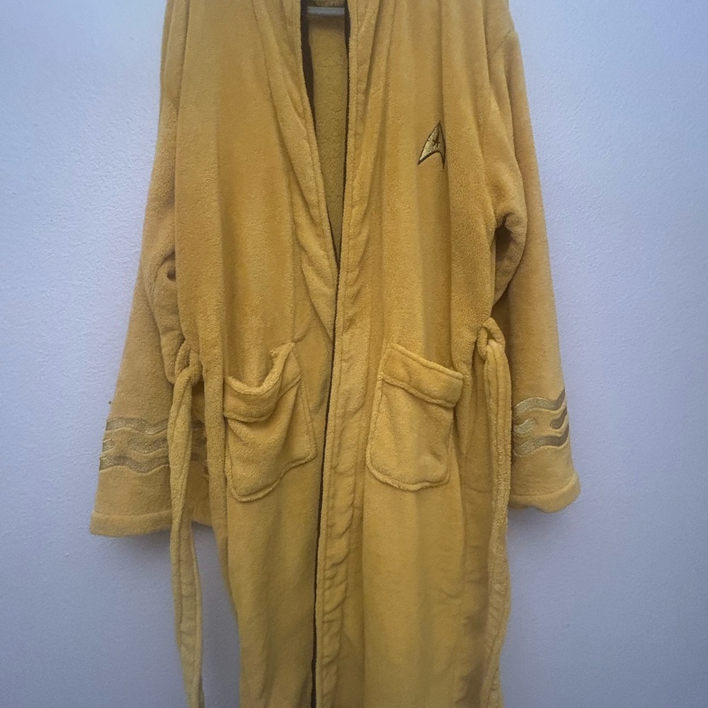 Yellow Star Trek Robe with Logo